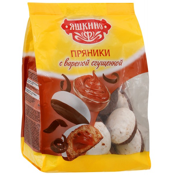 Пряники Яшкино с вареной сгущенкой (350 гр) Пряники Яшкино с вареной сгущенкой (350 гр)