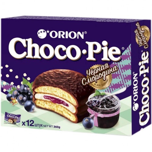 Пирожное Orion Choco-Pie Черная смородина (360 гр)