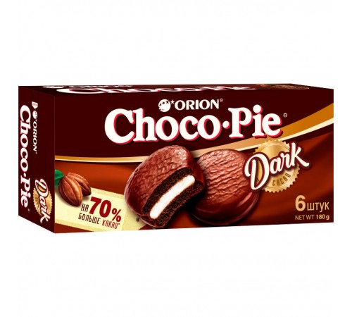 Пирожное Orion Choco-Pie Dark (180 гр)