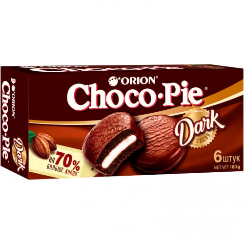 Пирожное Orion Choco-Pie Dark (180 гр)