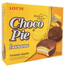 Пирожное Lotte Choco Pie Банан (336 гр)