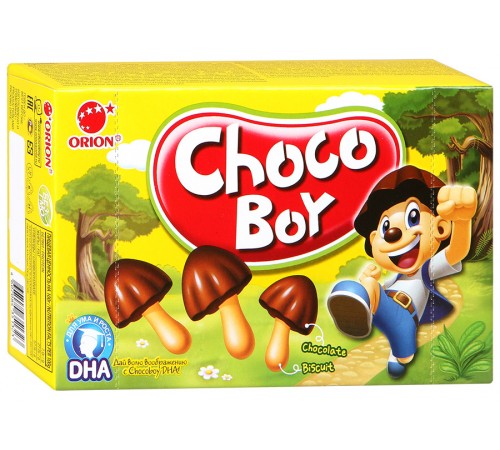 Печенье Orion Choco Boy в шоколадной глазури (45 гр)