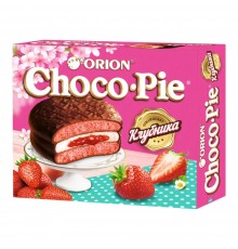 Пирожное Orion Choco-Pie Клубника (360 гр)