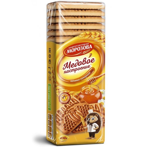 Печенье сахарное Медовое настроение (430 гр) Печенье сахарное Медовое настроение (430 гр)