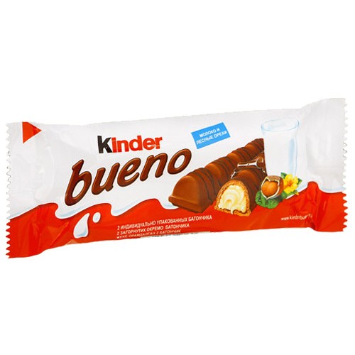 Вафли Kinder Bueno в молочном шоколаде (43 гр)