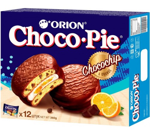 Пирожное Orion Choco-Pie Апельсин (360 гр)