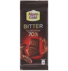 Шоколад Alpen Gold Bitter Горький 70% какао (85 гр)