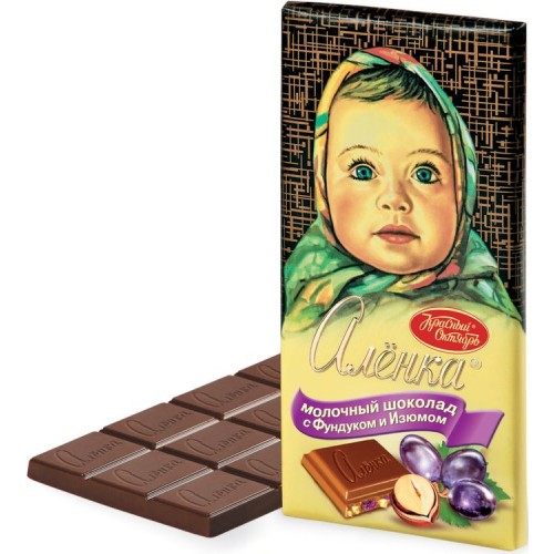 Шоколад Аленка Фундук и изюм (100 гр)