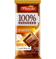 Шоколад молочный Победа вкуса Charged Energy (100 гр)