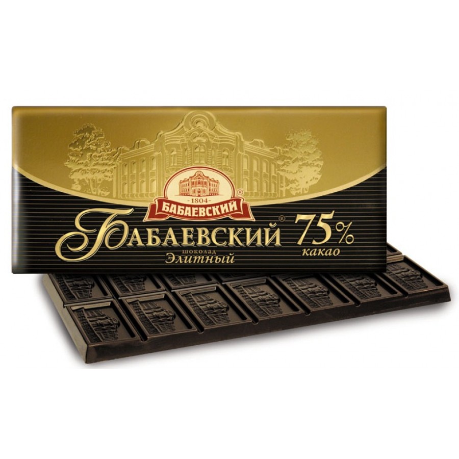 Шоколад черный Бабаевский 75