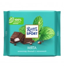 Шоколад темный Ritter Sport Мята (100 гр)