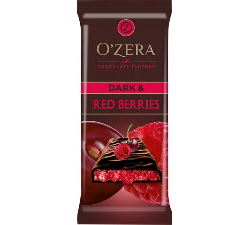 Шоколад горький O'Zera Dark & Red berries (90 гр)