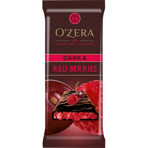 Шоколад горький O'Zera Dark & Red berries (90 гр)