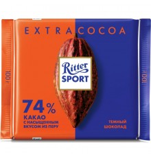 Шоколад темный Ritter Sport Перу 74% (100 гр)