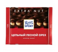Шоколад темный Ritter Sport Цельный лесной орех (100 гр)