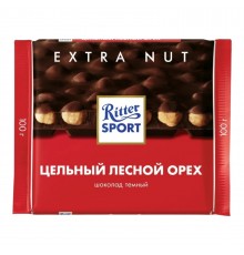 Шоколад темный Ritter Sport Цельный лесной орех (100 гр)