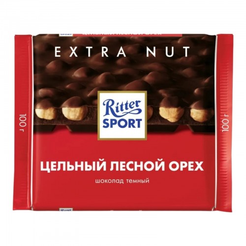 Шоколад темный Ritter Sport Цельный лесной орех (100 гр)