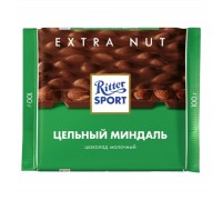 Шоколад молочный Ritter Sport Цельный миндаль (100 гр)