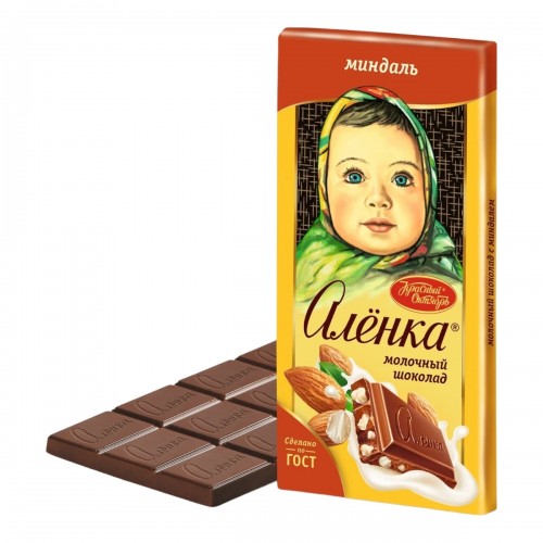 Шоколад молочный Алёнка Миндаль (90 гр)