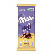 Шоколад молочный Milka Bubbles Банан-Йогурт (92 гр)