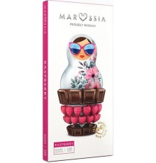 Шоколад тёмный Marssia с малиной 54% какао (100 гр)