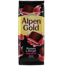 Шоколад Alpen Gold Темный Малина и йогурт (90 гр)