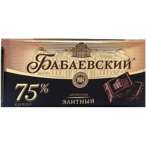 Шоколад Бабаевский Горький Элитный (200 гр)