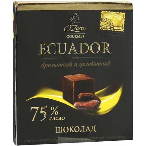 Шоколад O'Zera Ecuador 75% (90 гр)
