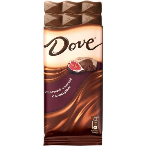 Молочный шоколад Dove с инжиром (90 гр)