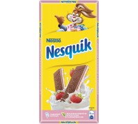 Шоколад молочный Nesquik с клубничной начинкой (100 гр)