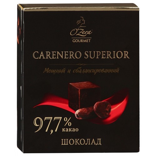 Шоколад горький O'Zera Gourmet Carenero Superior 97.7% (90 гр)