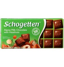Шоколад Schogetten Alpin Milk Hazelnuts (100 гр)