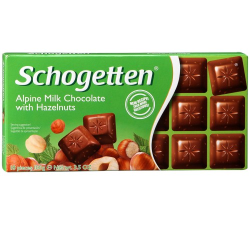 Шоколад Schogetten Alpin Milk Hazelnuts (100 гр)