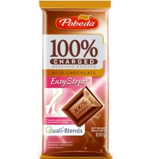 Шоколад молочный Победа вкуса Charged Easy steps (100 гр)