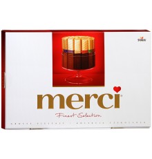 Набор шоколадных конфет Merci Ассорти 8 видов (400 гр)