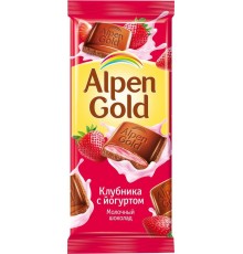Шоколад Alpen Gold Клубника с йогуртом (90 гр)