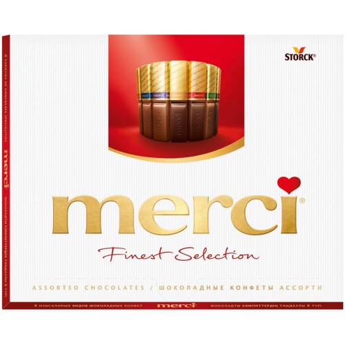 Набор шоколадных конфет Merci Ассорти 8 видов (250 гр)