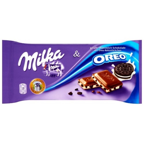 Шоколад молочный Milka с печеньем Oreo (100 гр)