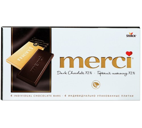 Шоколад Merci Горький 72% (100 гр)