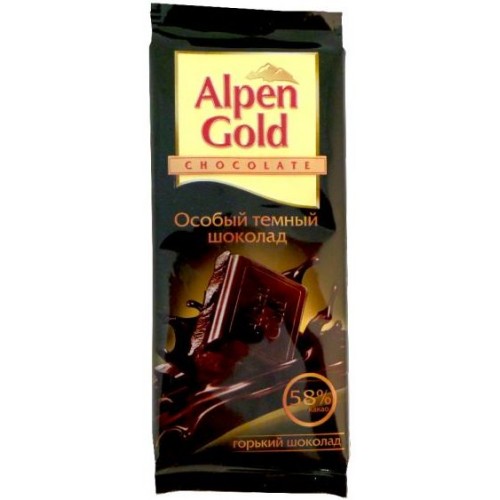 Шоколад Alpen Gold Особый темный 58% (90 гр)