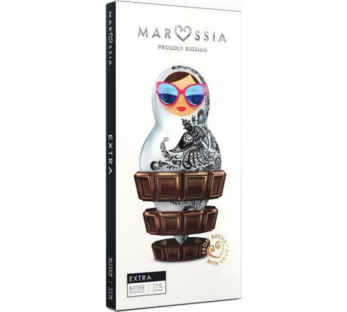 Шоколад горький Marssia Extra 77% какао (100 гр)