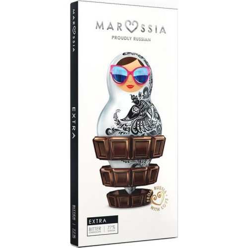 Шоколад горький Marssia Extra 77% какао (100 гр)