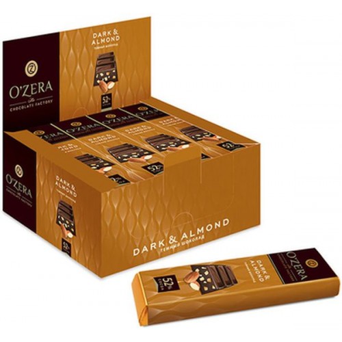 Шоколадный батончик O'Zera Dark & Almond (42 гр)