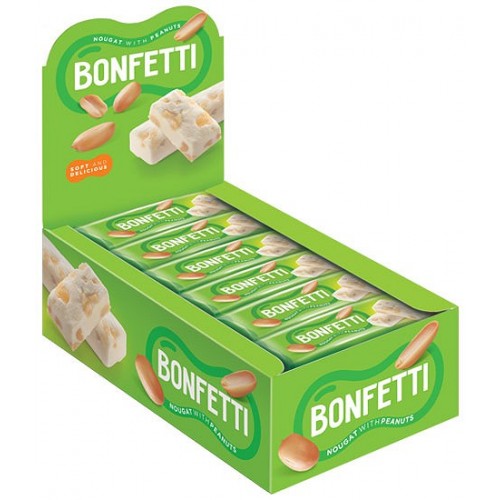 Батончик Bonfetti Нуга с арахисом (25 гр)