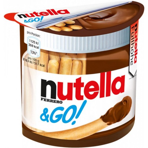 Паста ореховая Nutella & Go! Хлебные палочки (52 гр) пл/б