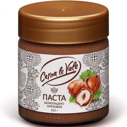Паста шоколадно-ореховая Carna le Vale (300 гр) ст/б