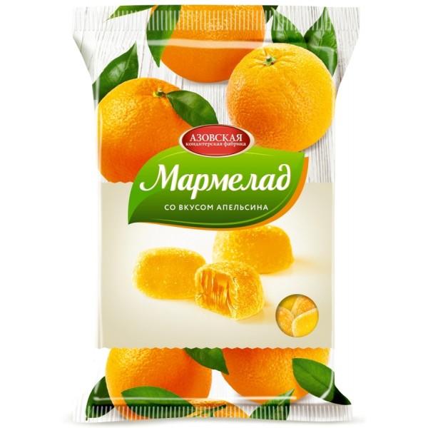 Мармелад Азовская КФ Апельсин (300 гр) Мармелад Азовская КФ Апельсин (300 гр)