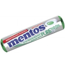 Жевательная резинка Mentos Pure White Нежная мята (15.5 гр)