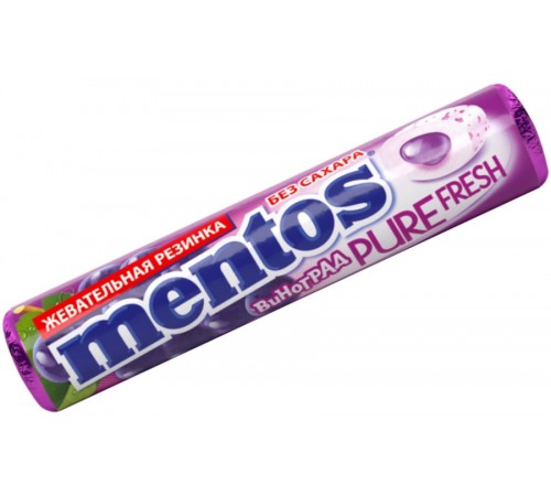 Жевательная резинка Mentos Pure Fresh Виноград (15.5 гр)