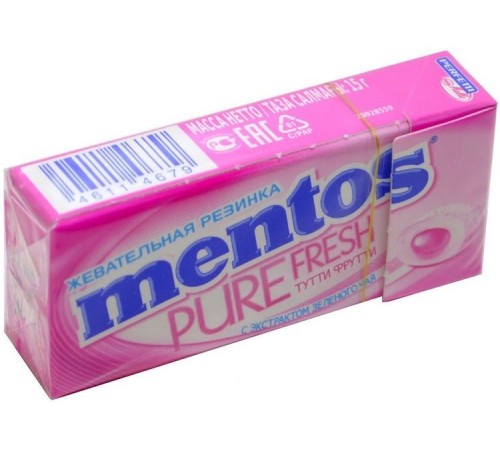 Жевательная резинка Mentos Pure Fresh Тутти Фрутти (15 гр)